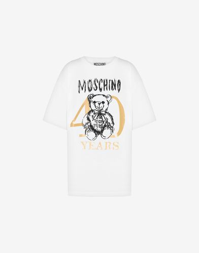 T-shirt Aus Jersey 40 Years Teddy Bear - Moschino - Modalova