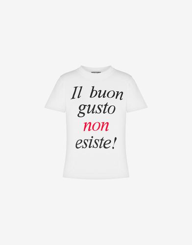 Jersey T-shirt With Print - Moschino - Modalova