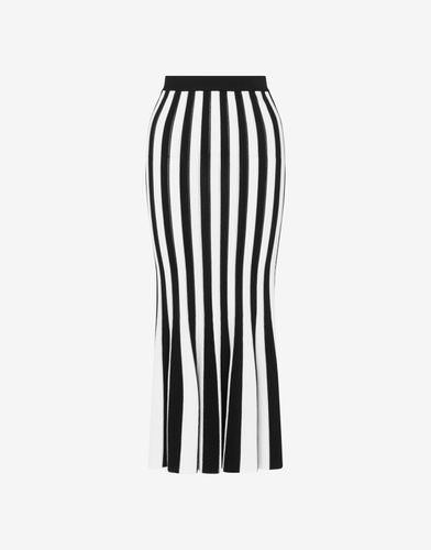 Archive Stripes Stretch Viscose Skirt - Moschino - Modalova