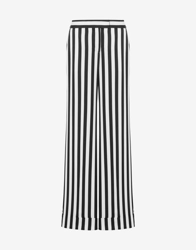 Archive Stripes Cady Trousers - Moschino - Modalova