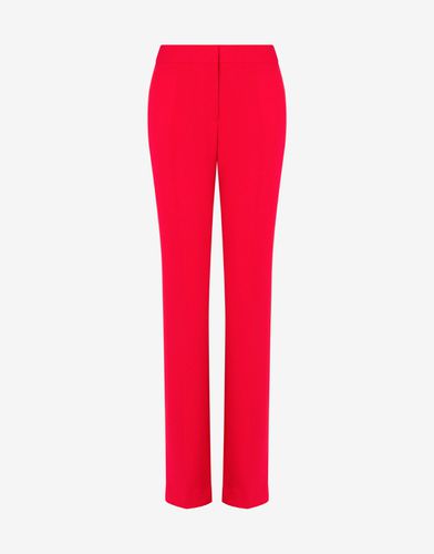 Stretch Crêpe Trousers - Moschino - Modalova