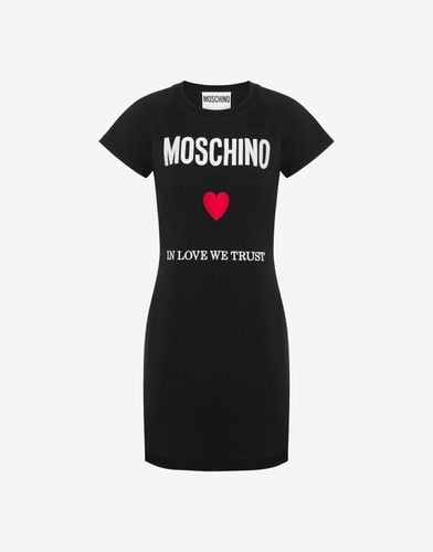 Abito In Jersey Organico In Love We Trust - Moschino - Modalova