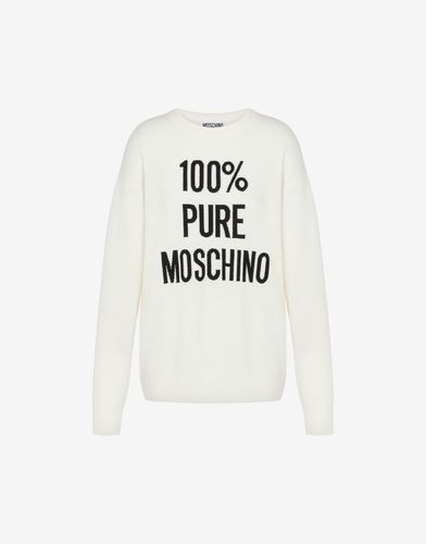 Pullover Aus Wolle 100% Pure - Moschino - Modalova