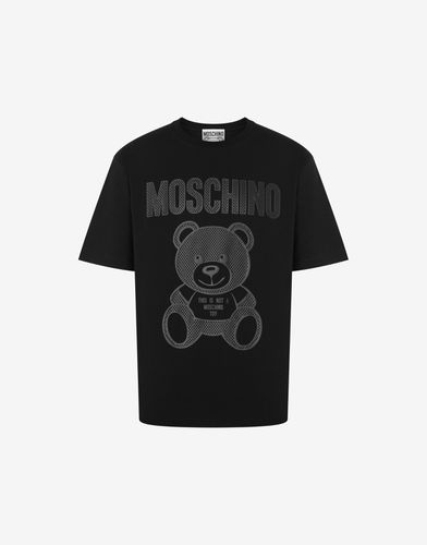 T-shirt Aus Jersey Teddy Mesh - Moschino - Modalova