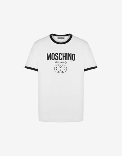 Double Smiley® Stretch Jersey T-shirt - Moschino - Modalova