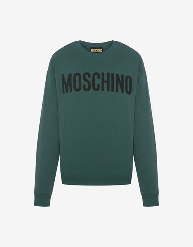 Organic Cotton Sweatshirt With Logo - Moschino - Modalova
