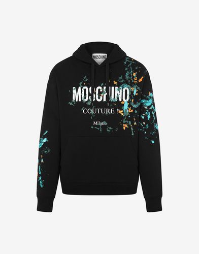 Sweatshirt Mit Kapuze Painted Effect - Moschino - Modalova