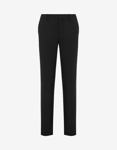 Stretch Gabardine Trousers - Moschino - Modalova