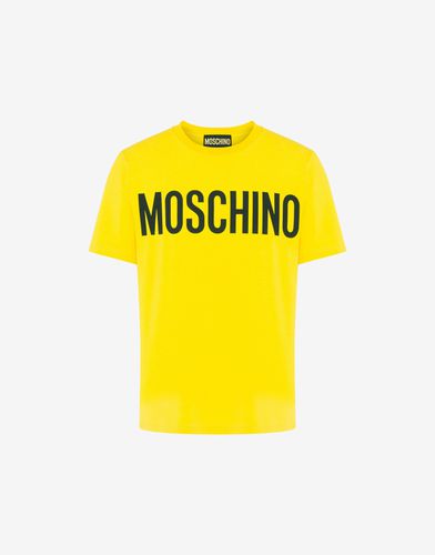 Camiseta Punto Elástica Logo Print - Moschino - Modalova
