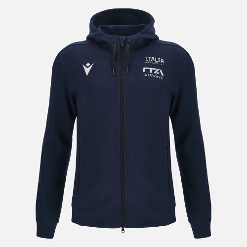 Italbasket 2023/24 adults' full-zip heavy cotton hoody - Macron - Modalova