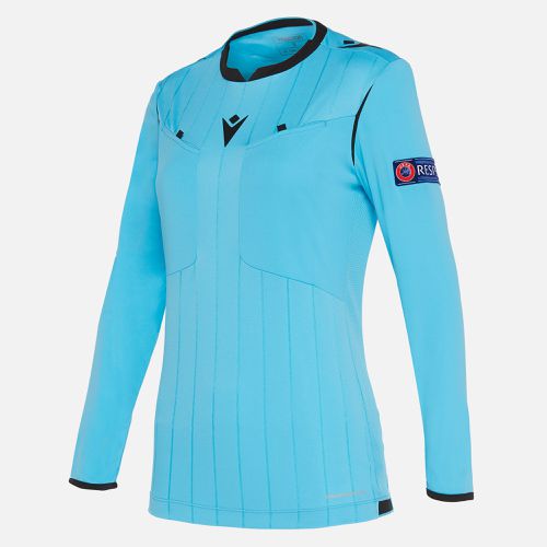 Referee woman neon blue shirt UEFA - Macron - Modalova