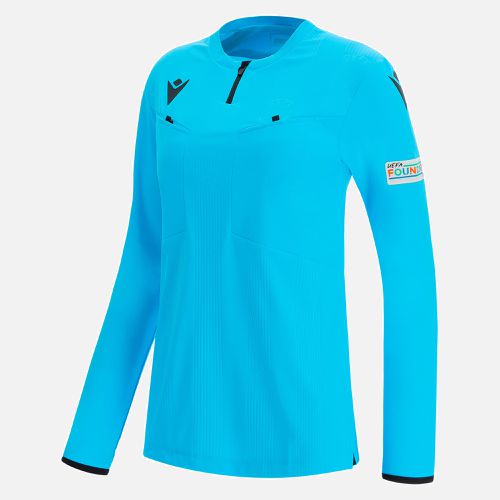 Uefa 2021 referee woman neon blue shirt - Macron - Modalova