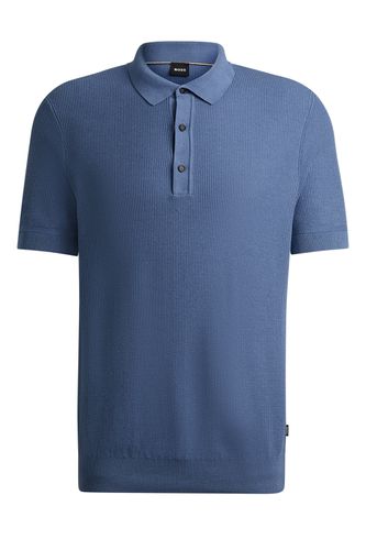 Boss H-daremo Knitted Polo Shirt Open Size: SIZE M - BOSS Black - Modalova