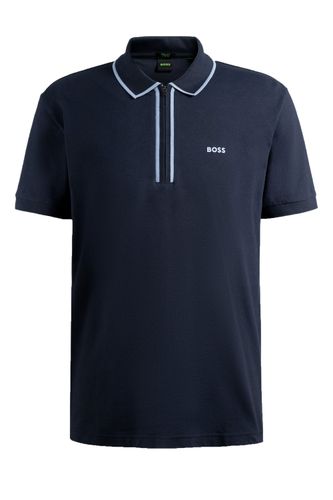 Boss Philix Tape Polo Shirt Dark Blue Size: SIZE M - BOSS Green - Modalova