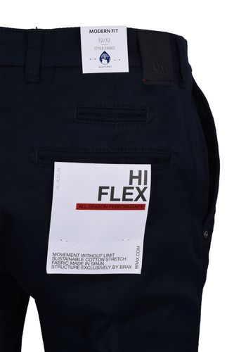 Hi Flex Fabio Casual Trouser Navy Size: 34W30L - Brax - Modalova