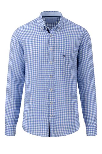 Long Sleeved Linen Shirt Check Size: SIZE M - Fynch-Hatton - Modalova