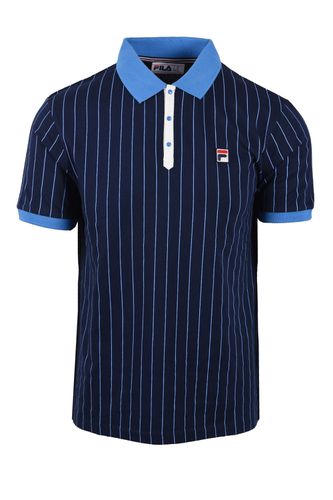 Bb1 Classic Stripe Polo Navy/Regatta/Gardenia Size: SIZE - Fila Vintage - Modalova