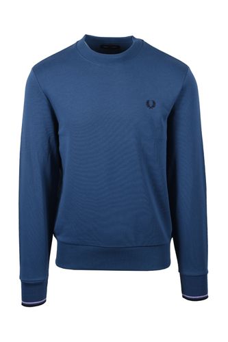 Crew Neck Sweatshirt Midnight Blue/Navy/Ultra Violet Size: - Fred Perry - Modalova