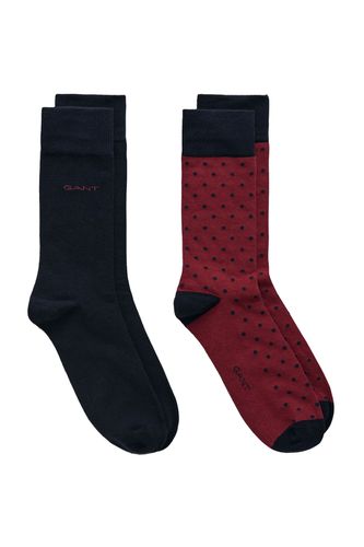 Pack Dot and Solid Socks Plumped Red Size: 6-8 (40-42) - Gant - Modalova