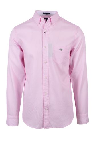 Honeycomb Texture Weave Long Sleeved Shirt California Pink Size: - Gant - Modalova