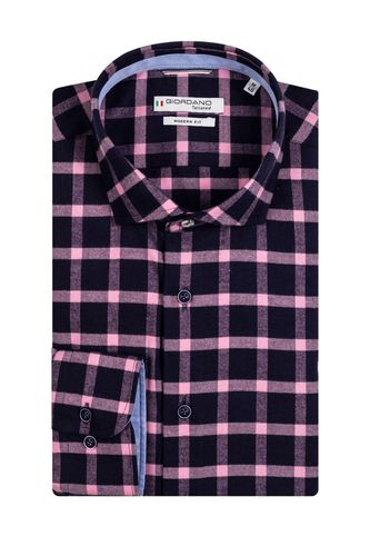 Long Sleeved Shirt Blue Pink Check Size: SIZE 3XL - Giordano - Modalova