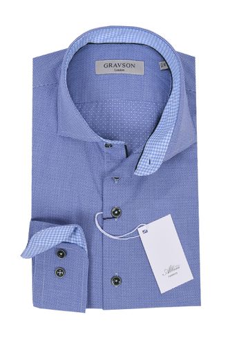 Gravson Patterned Shirt Patterned Size: 15.5/ - Gravson London - Modalova