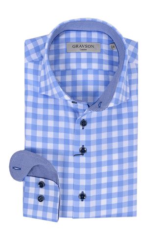 Gravson Gingham Check Shirt Check - Gravson London - Modalova