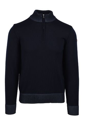 Paul & Shark Paul And Shark Half Zip Knitwear Navy Size: SIZE M - Paul & Shark - Modalova