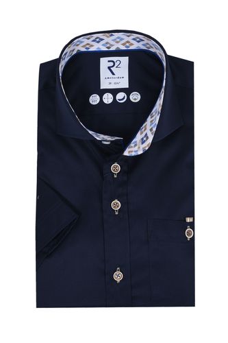 Cut Away Collar Short Sleeved Shirt Size: 18/46 - R2 - Modalova