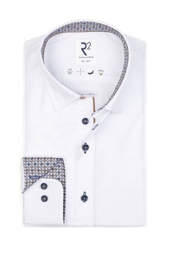 Hidden Button Down White Shirt Size: 17/43 - R2 - Modalova
