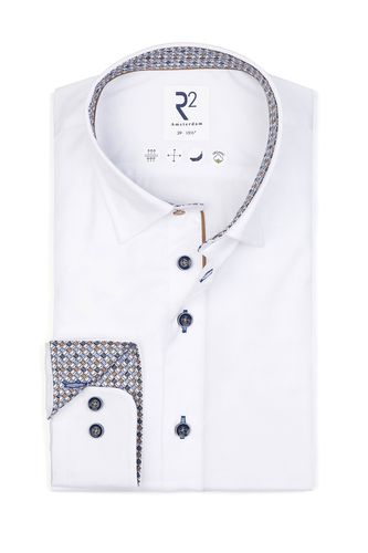 Hidden Button Down White Shirt Size: 18/46 - R2 - Modalova