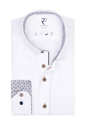 Hidden Button Down Collar Long Sleeved Shirt Size: 16/41 - R2 - Modalova