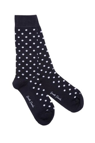 Bamboo Socks Navy Dot Size: 1 SIZE 7-11 - Swole Panda - Modalova