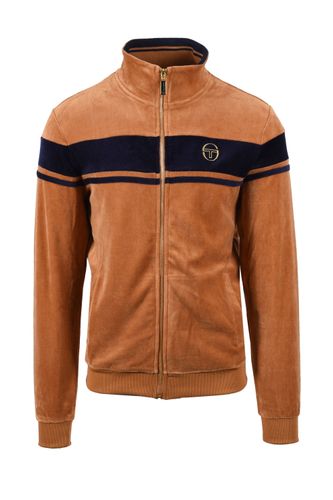 Damarindo Velour Track Top Brown/Navy Size: SIZE M - Sergio Tacchini - Modalova