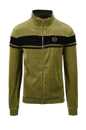 Damarindo Velour Track Top Green/Navy Size: SIZE M - Sergio Tacchini - Modalova