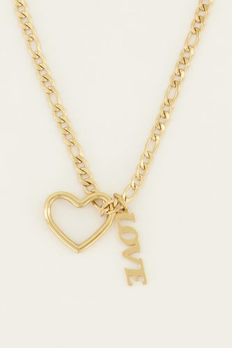 Halskette mit Herz- und Liebesanhängern | - My jewellery - Modalova
