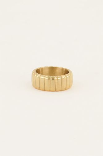 Iconic breiter Ring mit Rippung | - My jewellery - Modalova