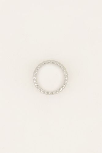 Iconic breiter Ring mit Rippung | - My jewellery - Modalova
