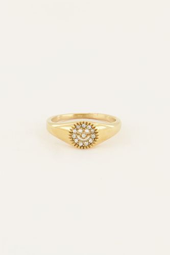 Iconic Ring mit Smiley und Steinen | - My jewellery - Modalova