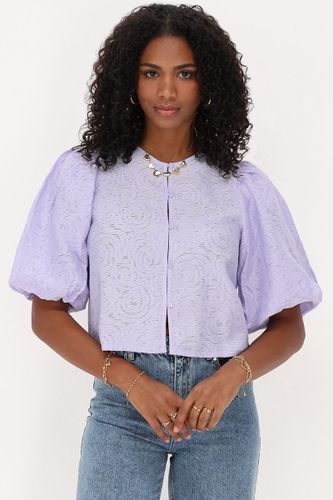 Top lilasà manches bouffantes | - My jewellery - Modalova