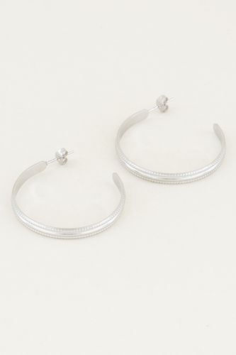 Hoop earrings with pattern | - My jewellery - Modalova