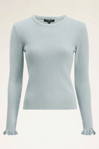 Hellblauer Pullover mit Rippenstruktur | - My jewellery - Modalova