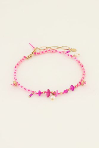 Sunchasers Fußkettchen mit pinken Perlen, Steinchen&Quasten | - My jewellery - Modalova