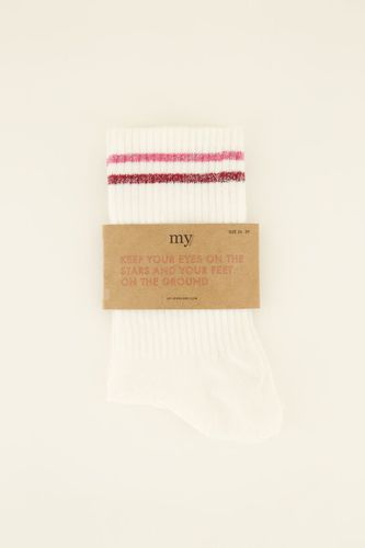 Sportsocken mit Lurex-Streifen | - My jewellery - Modalova