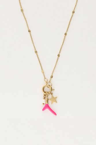 Kette mit pinkfarbener Koralle und Stern | - My jewellery - Modalova