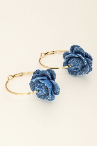 Ohrringe mit Denim-Blume | - My jewellery - Modalova
