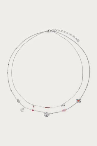 Doppelte Kette mit pinken Anhängern"Dreams come true"| - My jewellery - Modalova