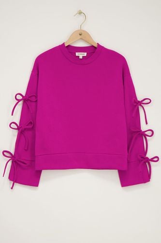 Fuchsiafarbener Pullover mit Schleifen | - My jewellery - Modalova