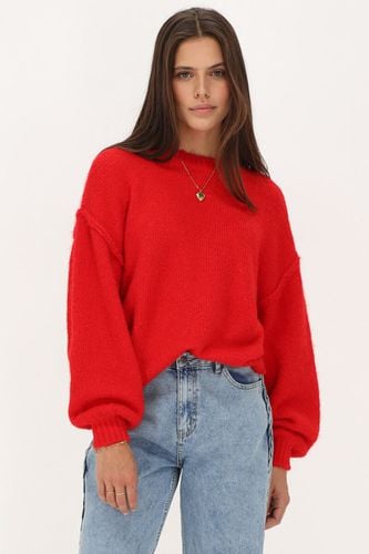 Roter oversized Pullover mit Ballonärmeln | - My jewellery - Modalova