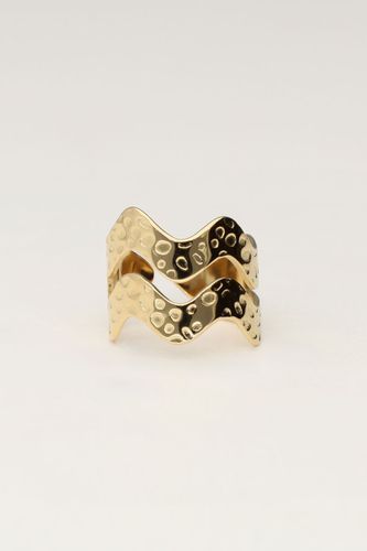 Statement-Ring mit Doppelwelle | - My jewellery - Modalova